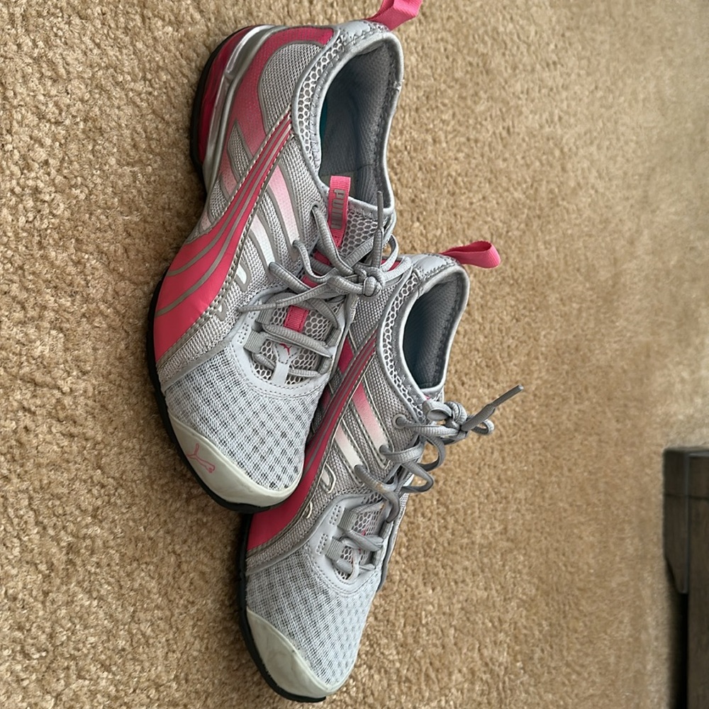 Puma Gray and Pink Running Shoes
Worn a couple of times